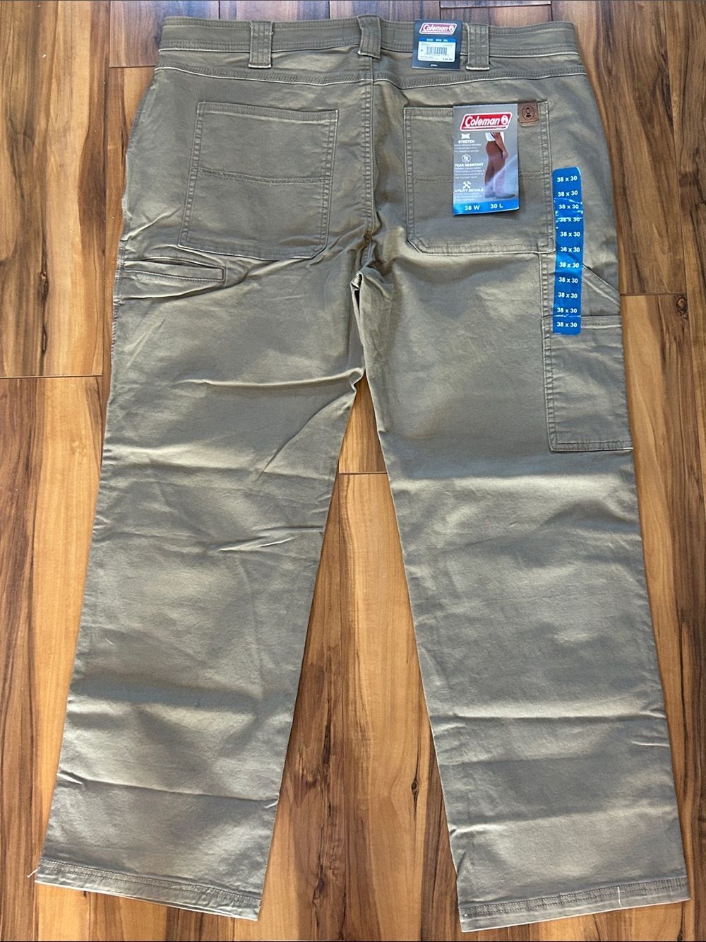 NEW Coleman Men's Tan Utility Pants 38 x 30 - Picture 6 of 7